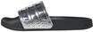 adidas Unisex Adilette Shower Slides Sandal, Core Black/Silver Met./Silver Met., 42