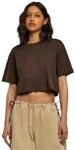 Urban Classics Damen T-Shirt Ladies Short Oversized Tee Brown XL