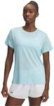 Under Armour Damen UA Tech&trade; Twist Kurzarm-Top, Stream/Wei&szlig;, M