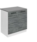 Belini Unterschrank K&uuml;che, Sp&uuml;lenunterschrank 80 cm Breite. SDZ K&uuml;chenunterschrank