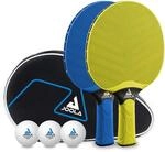 JOOLA Tischtennis Set Vivid Outdoor 2 Tischtennisschl&auml;ger + 3 Tischtennisb&auml;lle +