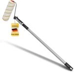 Pinto Deluxe&reg; Farbrolle/Farbroller + Teleskopstab 75-125 cm + Best Grip B&uuml;gel inkl.