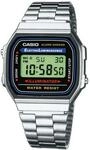 Casio Unisex ErwachseneArmbanduhr Digital Quarz Edelstahl A168WA-1YES