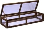 dobar&reg; Fr&uuml;hbeet-Aufsatz aus Holz f&uuml;r Hochbeete - Fr&uuml;hbeet-Kasten mit Folie...