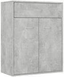vidaXL Sideboard, Kommode mit viel Stauraum, Schrank mit 1 Schublade 2 T&uuml;ren,