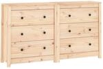vidaXL Sideboard mit Schubladen Schrank Anrichte Beistellschrank Kommode