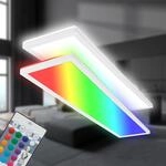 BRILONER - LED Deckenleuchte 98cm Mit Indirektem Licht, RGB+W Farbige Lichtfarben,