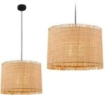 BRILONER - Pendelleuchte mit Strohschirm, E27 Fassung, max. 10 W, Boho, aesthetic,