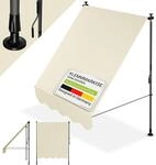 Juskys&reg; Klemmmarkise Kapstadt 150x120 cm - H&ouml;henverstellbar & UV-best&auml;ndig -