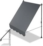 Juskys&reg; Klemmmarkise Kapstadt 150x120 cm - H&ouml;henverstellbar & UV-best&auml;ndig -
