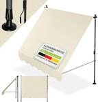 Juskys&reg; Klemmmarkise Kapstadt 200x120 cm - H&ouml;henverstellbar & UV-best&auml;ndig -