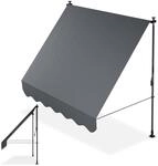 Juskys&reg; Klemmmarkise Kapstadt 200x120 cm - H&ouml;henverstellbar & UV-best&auml;ndig -