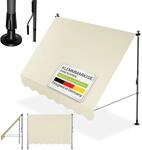 Juskys&reg; Klemmmarkise Kapstadt 250x120 cm - H&ouml;henverstellbar & UV-best&auml;ndig -