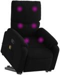 vidaXL Massagesessel, Sessel mit Aufstehhilfe, Relaxsessel mit Liegefunktion
