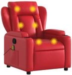 vidaXL Massagesessel ohne Netzadapter, Sessel Verstellbare R&uuml;ckenlehne,