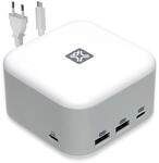 XtremeMac X-Cube Pro USB-C Dockingstation - Leistungsstarker 6-in-1 USB Hub, USB C