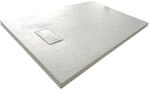 Duschwanne 70x90x2.6 Weiss in Schieferoptik 2,6 cm H&ouml;he aus thermogeformtem