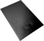 Duschwanne 80x120x2.6 Anthrazit Schwarz in Schieferoptik 2,6 cm H&ouml;he aus
