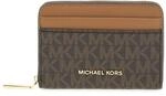 Michael Kors 32T4GJ6Z5B-252 SM ZA COIN CARD CASE Women BRN/ACORN Size One Size