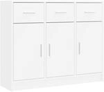 vidaXL Sideboard Wei&szlig; 91 x 28 x 75 cm Holzwerkstoff