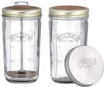 Kilner Nussmilch/Mandelmilch-Herstellungset-Set, 2 Gl&auml;ser mit Zubeh&ouml;r und Deckel,
