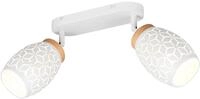 Reality Leuchten Spotbalken Bidar R81572031, Metall Wei&szlig; matt, exkl. 2x E14