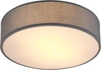 Monzana&reg; Deckenlampe Stoff Wohnzimmer Schlafzimmer E27 Grau 30cm Rund...