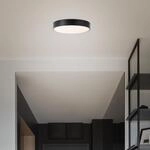 Lightbox Basic LED Deckenlampe mit schwarzen Rahmen & warmwei&szlig;er Lichtfarbe (3000
