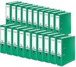FALKEN 20x Recycolor Umwelt-Ordner &Ouml;ko 8 cm breit DIN A4 gr&uuml;n | Made in Germany