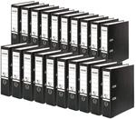 FALKEN 20x Recycolor Umwelt-Ordner &Ouml;ko 8 cm breit DIN A4 schwarz | Made in Germany