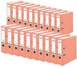 FALKEN 20x PP-Color Kunststoff-Ordner 8 cm breit DIN A4 lachs | Made in Germany