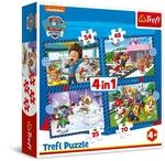 Trefl - Puzzles von 35 bis 70 Teile, 4-in-1: Hundesachen, 4+ | Set mit 4 Puzzles,