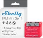 Shelly 1PM Mini Gen4, WLAN-betriebener Smart-Relaisschalter, 8A, Leistungsmessung,