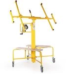 Wiltec Plattenheber bis max. 75 kg, H&ouml;he 138-338 cm, Montagehilfe f&uuml;r Trockenbau,