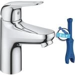 GROHE Swift, Waschtischarmatur, wassersparend (Wasserhahn f&uuml;r das Bad, mit