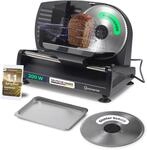 Sommertal Allesschneider AS190 DUAL 200W Edelstahlmesser mit Wellenschliff und
