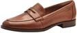 Tamaris Damen Loafer flach Leder, braun, 39 EU