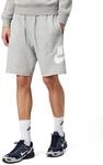 Nike FQ4950-063 Nike Club Shorts Herren DK Grey Heather/LT Smoke Grey/White...