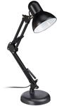 Relaxdays Retro Schreibtischlampe, Gelenk-Arm, schwenkbar, B&uuml;ro Leselampe, Metall,