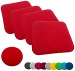 heimtexland &reg; 4er Pack Sitzkissen Filz Stuhlkissen Bodenkissen Polster...