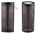 Marrakesch 2er Set Solarlaterne f&uuml;r au&szlig;en mit Henkel aus Metall 30cm Gro&szlig; 