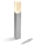 Esotec Solar Standleuchte Bubble Tower 50, Acrylblock mit Luftblasen, Akku, LED