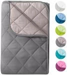 wometo Microfaser Sommer Steppbett Wende-Design 155x220 OekoTex &ndash; grau und...