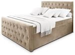 Masseno Boxspringbett FONDI 180x200 cm Komplett-Set mit Matratze und Topper,