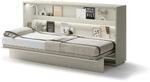 MEBLINI Schrankbett Bed Concept - Wandbett mit Lattenrost - Klappbett mit Schrank -