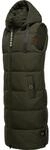Navahoo Damen &auml;rmellose lange Outdoorweste warme Winterjacke Schnuffelchen Dark