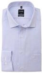 OLYMP Luxor modern fit Hemd Langarm New Kent Karo hellblau