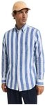 Gant Herren Reg Cotton Linen Bold Stripe Shirt Hemd