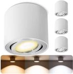 SSC-LUXon 4 St&uuml;ck CELI-2W LED Aufbaustrahler schwenkbar wei&szlig; rund &ndash; mit...