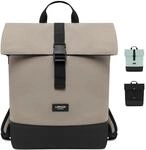 LARKSON Rucksack Damen & Herren Grau - Tammo - Rolltop Daypack f&uuml;r Arbeit Uni